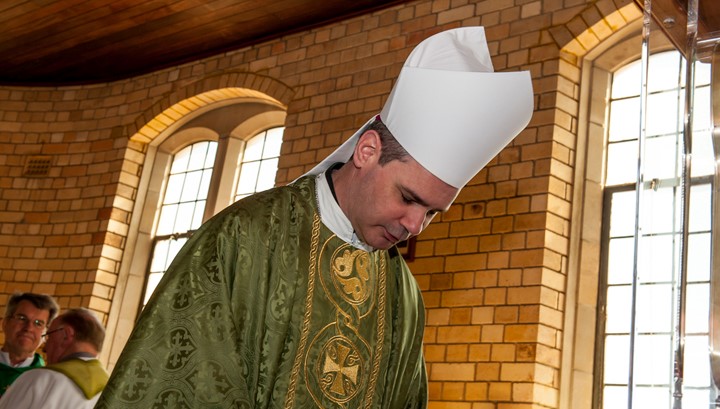 Bishop Comensoli of the Archdiocese of Sydney attended the welcome mass.